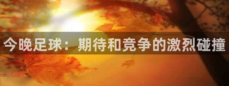 意昂体育官网：今晚足球：期待和竞争的